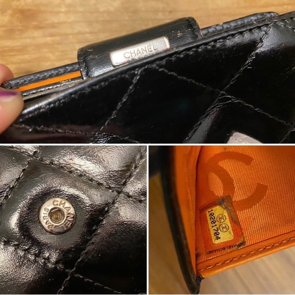 AUTHENTIC Chanel CC Lambskin Quilted Cambon Ligne Wallet - Picture 7 of 9